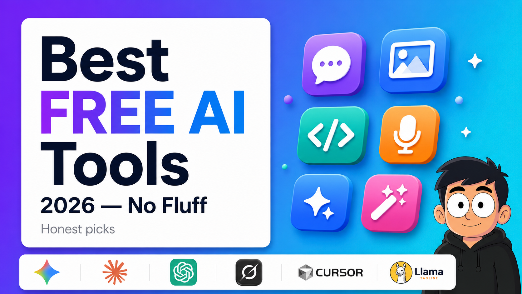 Best Free AI Tools in 2026 — The Ones I Actually Use (No Fluff)